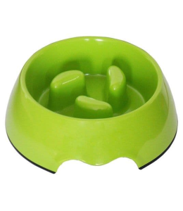 Nutrapet Melamine slow-feeding Bowl Green Small -14/4.5 cms ml oz