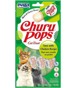 INABA CHURU POPS TUNA-CHICKEN 60g/4 sticks per pack