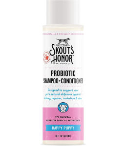 Skouts Honor Probiotic Shampoo Plus Conditioner Happy Puppy Grooming 475ML