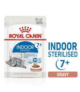 Royal Canin Feline Health Nutrition Indoor 7+ Sterilised  Gravy(WET FOOD - Pouches)