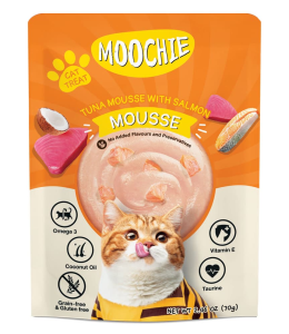 Moochie Cat Food Tuna Mousse with Salmon Pouch 70g