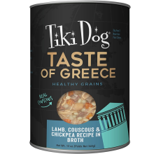 Tiki Dog Taste of Greece! Lamb Couscous & Chickpea 12oz can