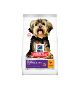 Hill's Science Plan Sensitive Stomach & Skin Small & Mini Adult Dog Food with Chicken - 1.5kg