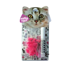 NutraPet Plushy Paws Nail Caps Princess Pink #21 Large