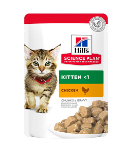 Hill's Science Plan Tender Chunks in Gravy Kitten OF Pouches - 85g