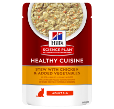 Hill’s SCIENCE PLAN HEALTHY CUISINE Adult Cat Stew with Chicken & Added Vegetables - 80g