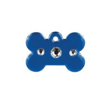 Imarc Pet Tag Fashion Tags Bone Large Blue