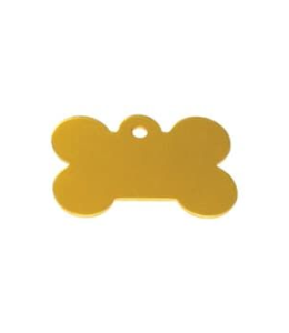 Imarc Pet Tag Bone Small Gold