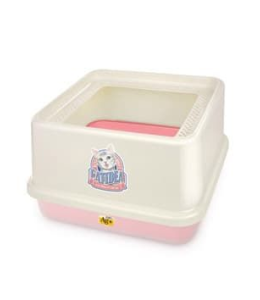 CatIdea Top Entry Cat Litter Box-Pink