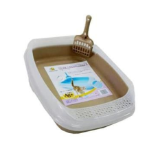 Nutrapet Cat Toilet Little Cat Litter Box Brown 46*36.6*11 cm