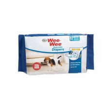 Four Paws Wee-Wee Disposable Diapers, 12 Pack Medium