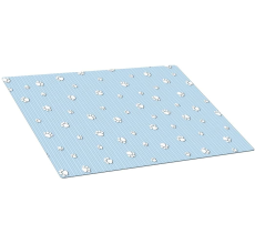 Drymate Blue Paw Stripe Dog Crate Mat 15 X 22 inches