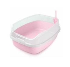 Nutrapet Cat Toilet XL Deodorized Cat Litter Box Pink 62*46*23 cm