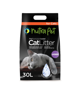 Nutrapet Cat Litter Silica Gel 30L 20KGS- Scented Lavender