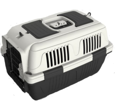 Nutrapet Dog and Cat Carrier Box Closed Top Dark Grey L55CmsX W33Cms X H30 Cms