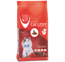 Van Cat White Bentonite Clumping Cat Litter Unscented 5Kg
