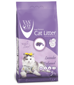 Van Cat White Bentonite Clumping Cat Litter Lavender 5Kg