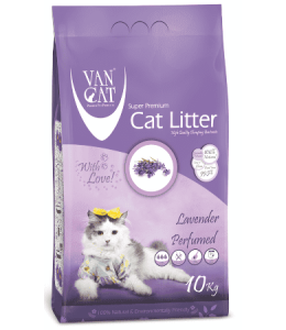 Van Cat White Bentonite Clumping Cat Litter Lavender 10Kg