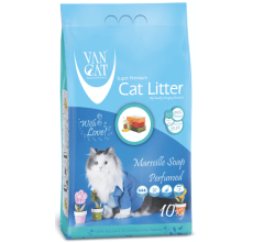 Van Cat White Bentonite Clumping Cat Litter Marsilla Soap 10Kg