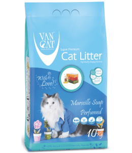 Van Cat White Bentonite Clumping Cat Litter Marsilla Soap 10Kg