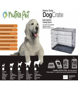 Nutrapet Double Door W Divider Extra Large 124*76*83.5 Cms