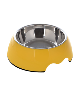 Nutrapet Melamine Round Bowl Mustard Yellow S: 14*4.5 Cms 160/ml5.4oz