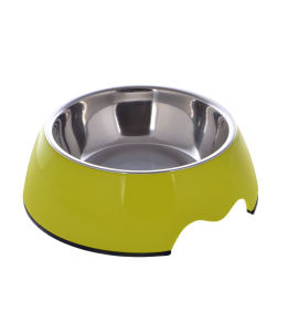 Nutrapet Melamine Round Bowl Parrot Green S: 14*4.5 Cms 160/ml 5.4oz