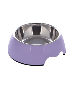 Nutrapet Melamine Round Bowl Purple S: 14*4.5 Cms 160/ml 5.4oz