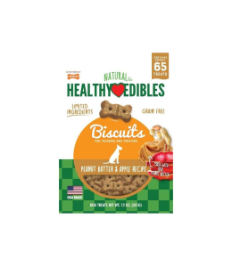 Healthy Edible Grain Free Biscuit Peanut Butter and Apple Flavor 12 oz