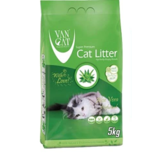 Van Cat White Bentonite Clumping Cat Litter Aloe Vera 5Kg