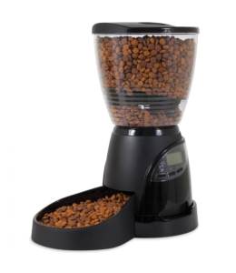 Petmate Aspen Pet Automatic Lebistro Feeder 30 Cup / 10Lb Black