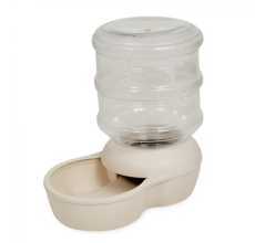 Petmate Aspen Pet Lebistro Feeder 2.5 Gal Bleached Linen