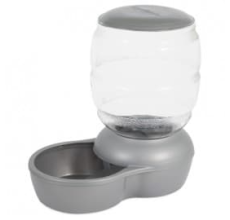 Petmate Replendish 2Lb Feed W/Microban ~ Pearl Silver Grey