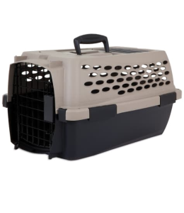 PETMATE VARI KENNEL 36" 50-70LBS ~ BLEACHED LINEN & BLACK