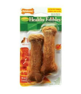 Nylabone Healthy Edibles Longer Lasting Bacon Twin Pack Blister Card Petite