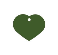 Imarc Pet Tag Heart L Green