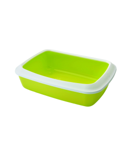 Savic Cat litter tray+rimIris 42"limegreen 42x31x12.5cm