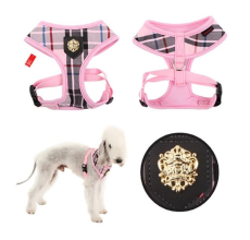 PUPPIA JUNIOR HARNESS A PINK L Neck 14.5' Chest 20-29"