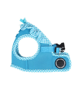 PUPPIA VIVIEN HARNESS B SKY BLUE M Neck 9.84" Chest 14.96"