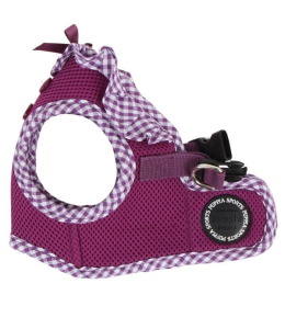 PUPPIA VIVIEN HARNESS B PURPLE L Neck 11.41" Chest 16.92"