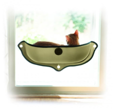 K&H Ez Mount Window Bed Kitty Sill Tan 27" x 11"/69x28Cms
