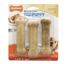 Nylabone Healthy Edibles Puppy Lamb & Apple 3 count Blister Card Regular