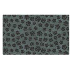 Drymate Mats for Dogs PAW DOTS BLACK 16 x 28inch/40 Cms X 71 Cms