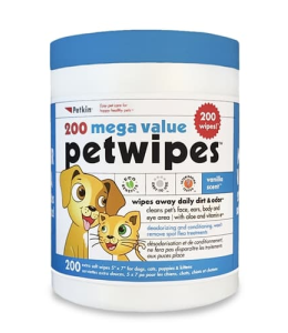 Petkin Extra Mega Valu Petwipes 200ct