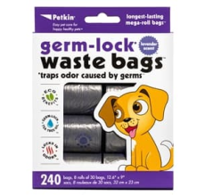 Petkin Germ-Lock Waste Bags Lavender - 240ct