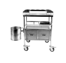Shernbao Stainless Steel Cart with Cabinet