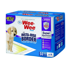 Four Paws Wee-Wee Insta-Rise Border Pad, 100 Pack