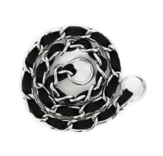 Petmate Comfort Chain Dog Collar 2.5Mm X 22" Black