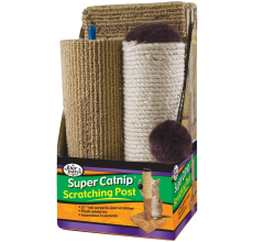 Four Paws Sisal & Carpet Cat Scratcher, 20" 20" inches
