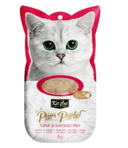 Kit Cat - Purr Puree Tuna & Smoked Fish (4x15g)